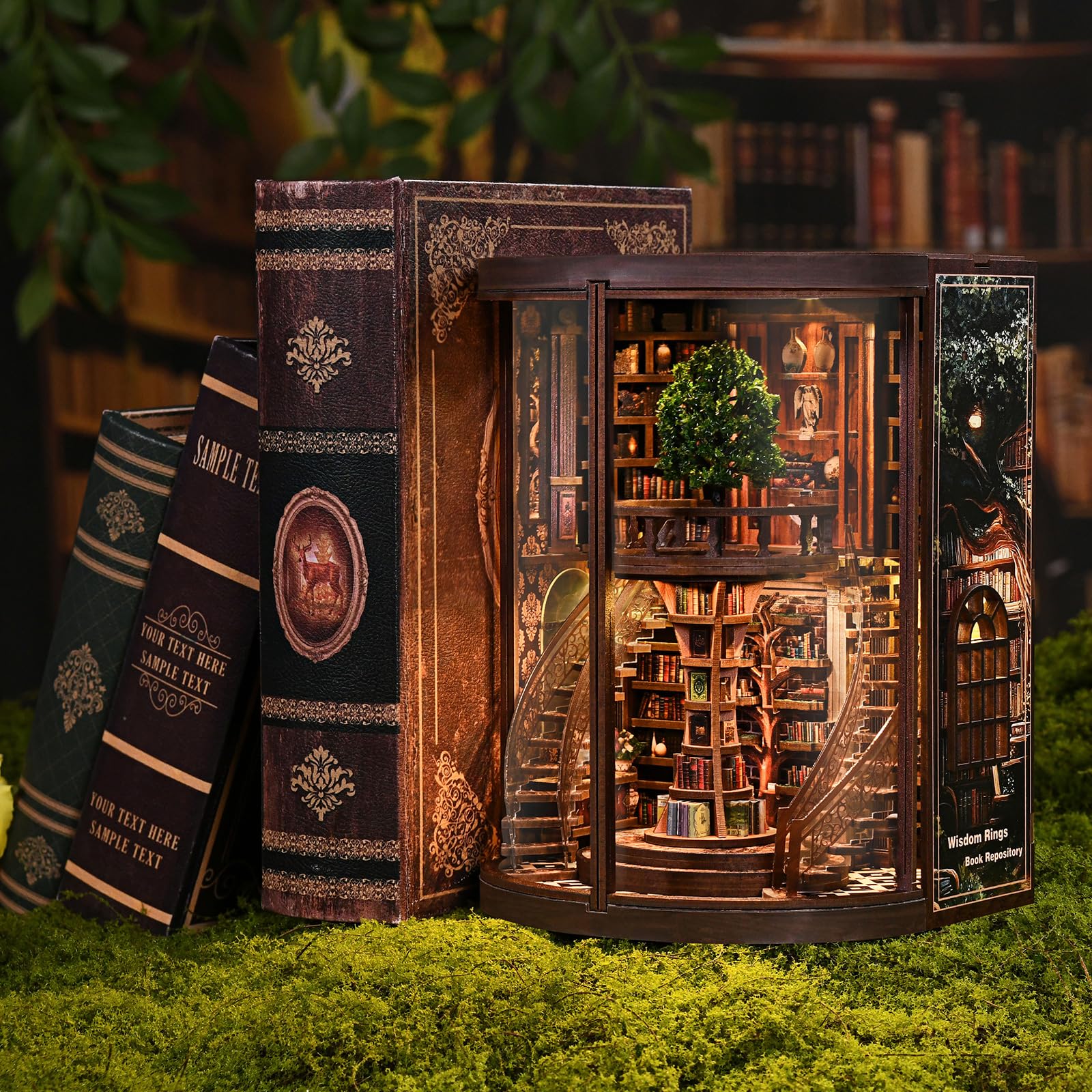 Amazon.com: Wisdom Rings Book Repository DIY Book Nook Kit for